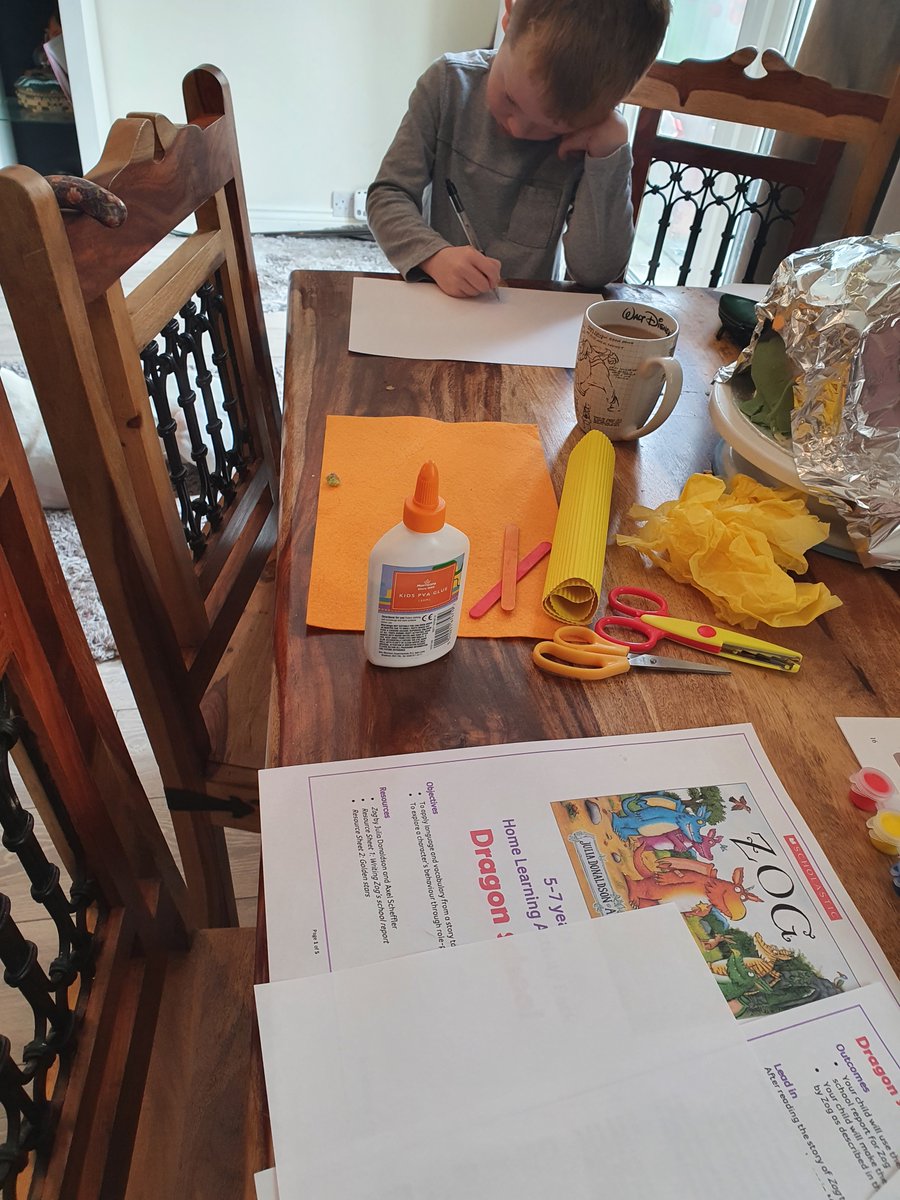 DanesInfAcad's tweet photo. ๐กMrs Harris is proud to see so many of Olive Tree class completing some of the extra 'Zog' home learning challenges, after we shared the story. #Creative #DIAReading https://t.co/nNdG2L1dub