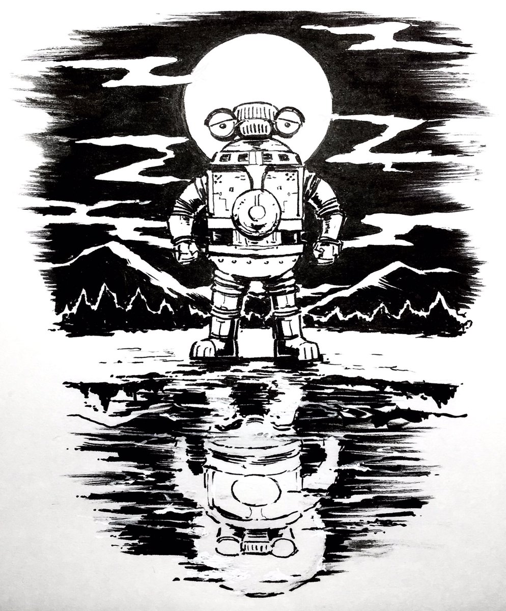 Day 1: 月とセブンガー
#inktober2020 
#1日1セブンガーチャレンジ 