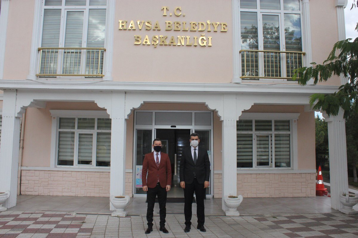 Kaymakamımız Sayın Reşit Özer ÖZDEMİR, Havsa Belediye Başkanı Av. Aydın Balkan'a iade-i ziyarette bulundu.