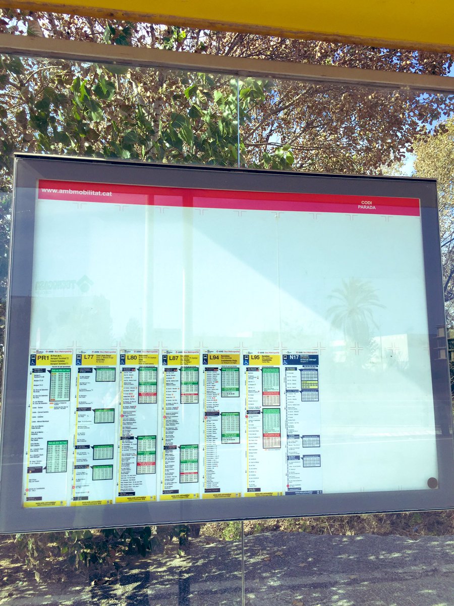 estervila's tweet image. #amb com puc saber a quina hora arriba el bus en aquesta parada si no hi ha codi? #transportpublic #baixllobregat #barcelona #busmetropolita #lL95 #L94 #Gava