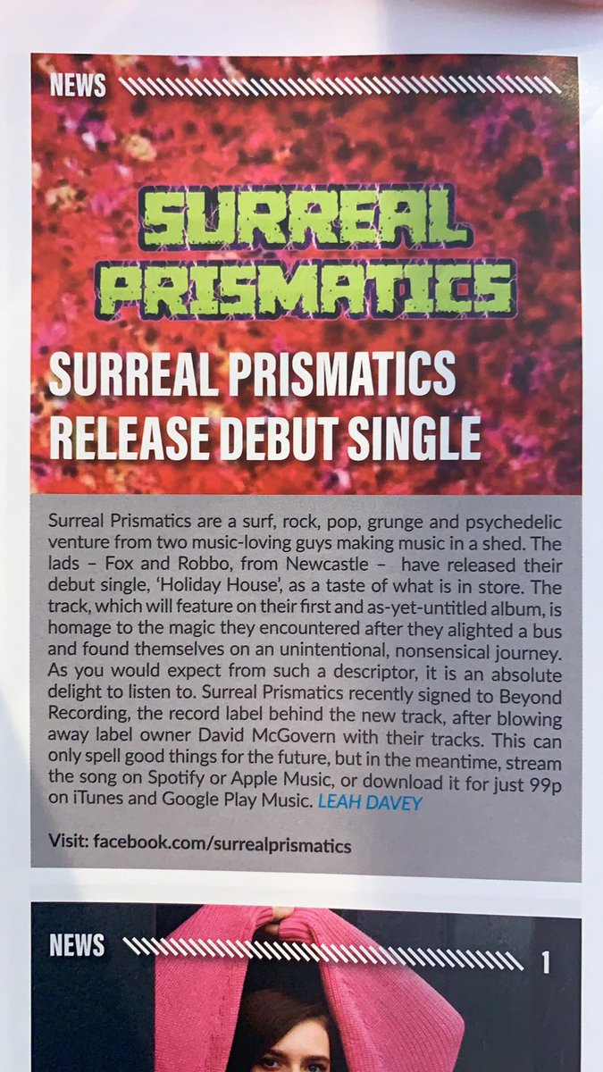 grapplearcade's tweet photo. So my band @SurrealPrism have just received a couple of reviews of our debut single. I’m absolutely buzzing, I’m going to eat 9 Choc Dips and down a pint of gravy. I’m overwhelmed with the feedback we’ve had. Thanks so much
@nevolume  

Listen to tune➡️  https://t.co/V4YtwsKr9y https://t.co/pfpNDN3zJ1