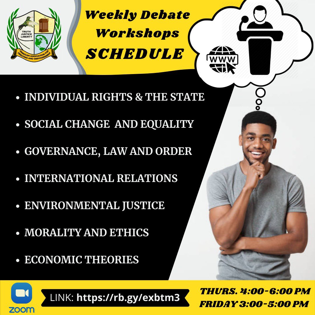 JADELimited's tweet photo. HAPPENING TODAY AND TOMORROW...

Thursdays 4:00 pm -  6:00 pm

Fridays 3:00 pm -  5:00 pm

ZOOM Login: https://t.co/OEfX9WJnS2

ZOOM Meeting ID: 878 3815 2478 https://t.co/8Gg6fFWSxE