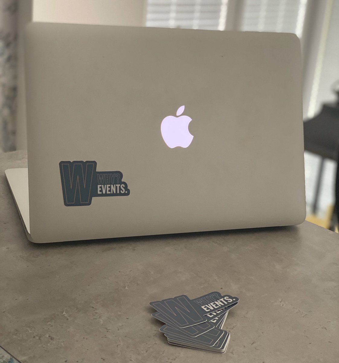 why_events's tweet photo. How cool are our new @why_events decals that arrived today. Branding everything in the office....even the stapler. #eventmanagement #eventagency #eventprofs #stickermule https://t.co/5IJN1aqhq2