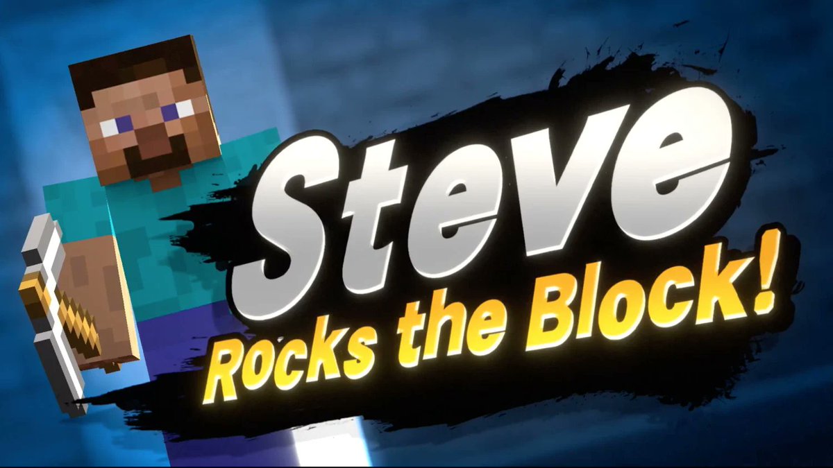 RectifyGaming's tweet photo. Yes, Steve from Minecraft is the next Super Smash Bros. Ultimate DLC Fighter.
https://t.co/Opaux486PL https://t.co/oUIaXJRSIb