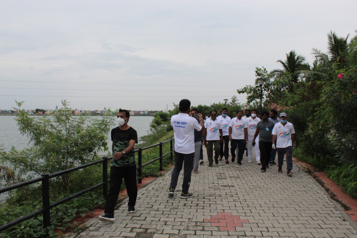 As part of <a href="/crpfindia/">🇮🇳CRPF🇮🇳</a>   #FitIndiaFreedomRun, 5 km run and walk for officers/men, families &amp; general public was held at Echo Park, Paruttipattu, Chennai. Chief Guest was Thiru <a href="/mafoikprajan/">Pandiarajan K</a>, Hon'ble Minister for Tamil Language.
#FitIndiaMovement 
<a href="/TOIChennai/">TOIChennai</a>
