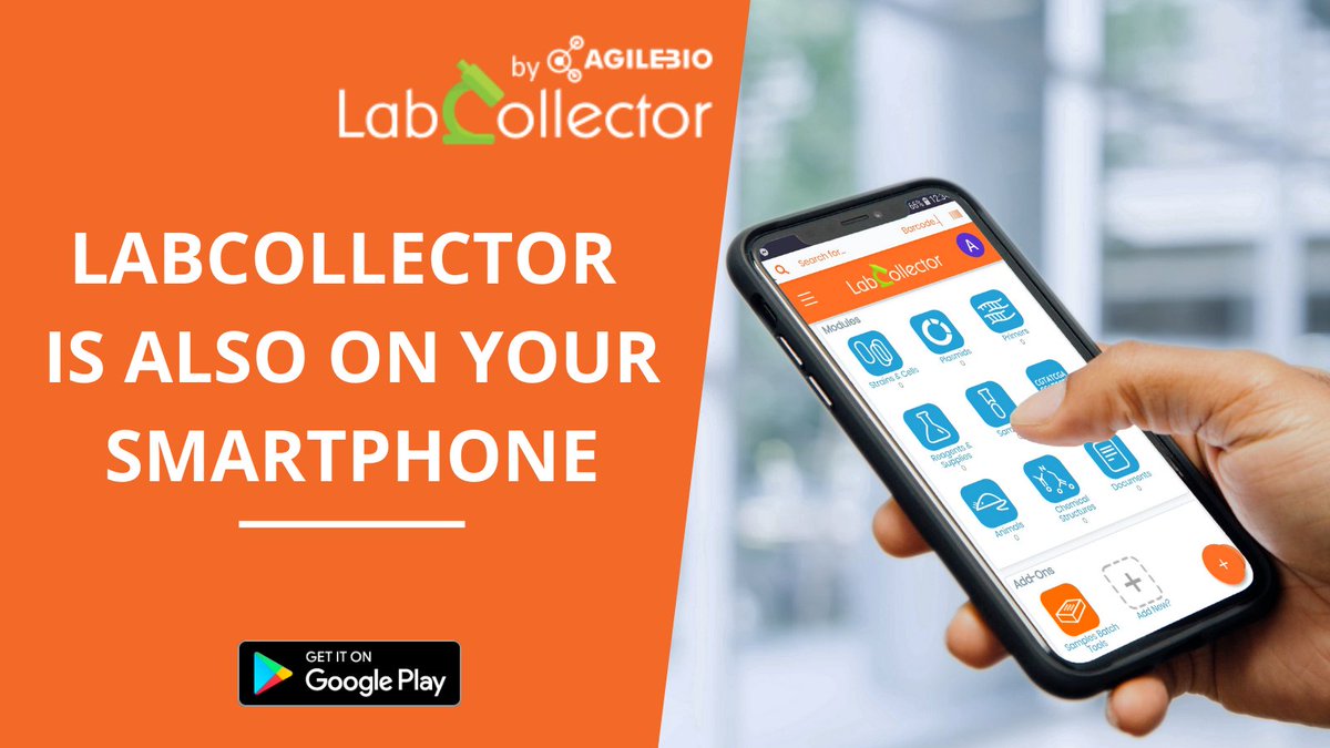 agilebio's tweet image. NEW  SMARTPHONE LABCOLLECTOR APP! 
Come and discover the new Android #LabCollector v6.0 application!
👉Find out more about the app on our blog: blog.labcollector.com/whats-new-with…