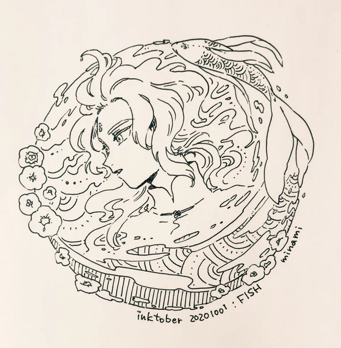 FISHフィスクくん#inktober #inktober2020 