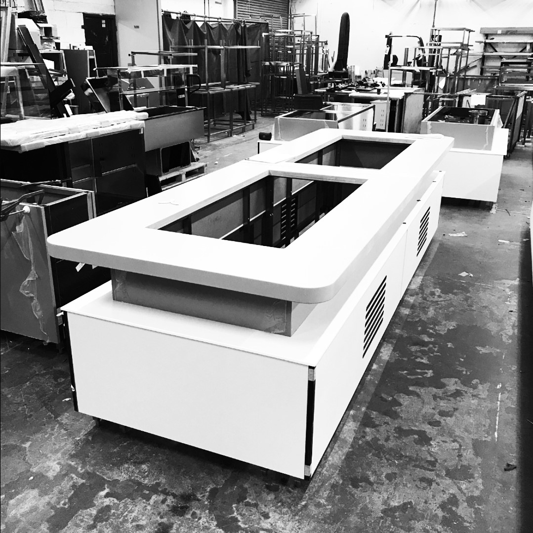 When there's no space left on the shop floor, you know its been a good week!
#UKManufacturing #madeinbritain #customcounters #hospitalitydesign
