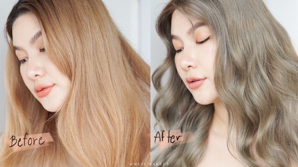 Mlie_Makeup's tweet photo. ��ี๊ดดสีผมใหม่สวยมากกผมที่ฟอกมาหลุดพอดีได้เวลาเปลี่ยนสีคราวนี้ใช้ Loreal สีใหม่ 9.11 Silver Ash น้ำตาลอมเทาสีชัดจนตกใจไม่คิดจะเทาขนาดนี้หม่นแพงสุดย้อมเองไม่ง้อร้าน ผมนุ่มไม่เสียเลย

#LOrealParisTH #แอชปังผมไม่พัง #WatsonsTH https://t.co/LxvZjbOaNS