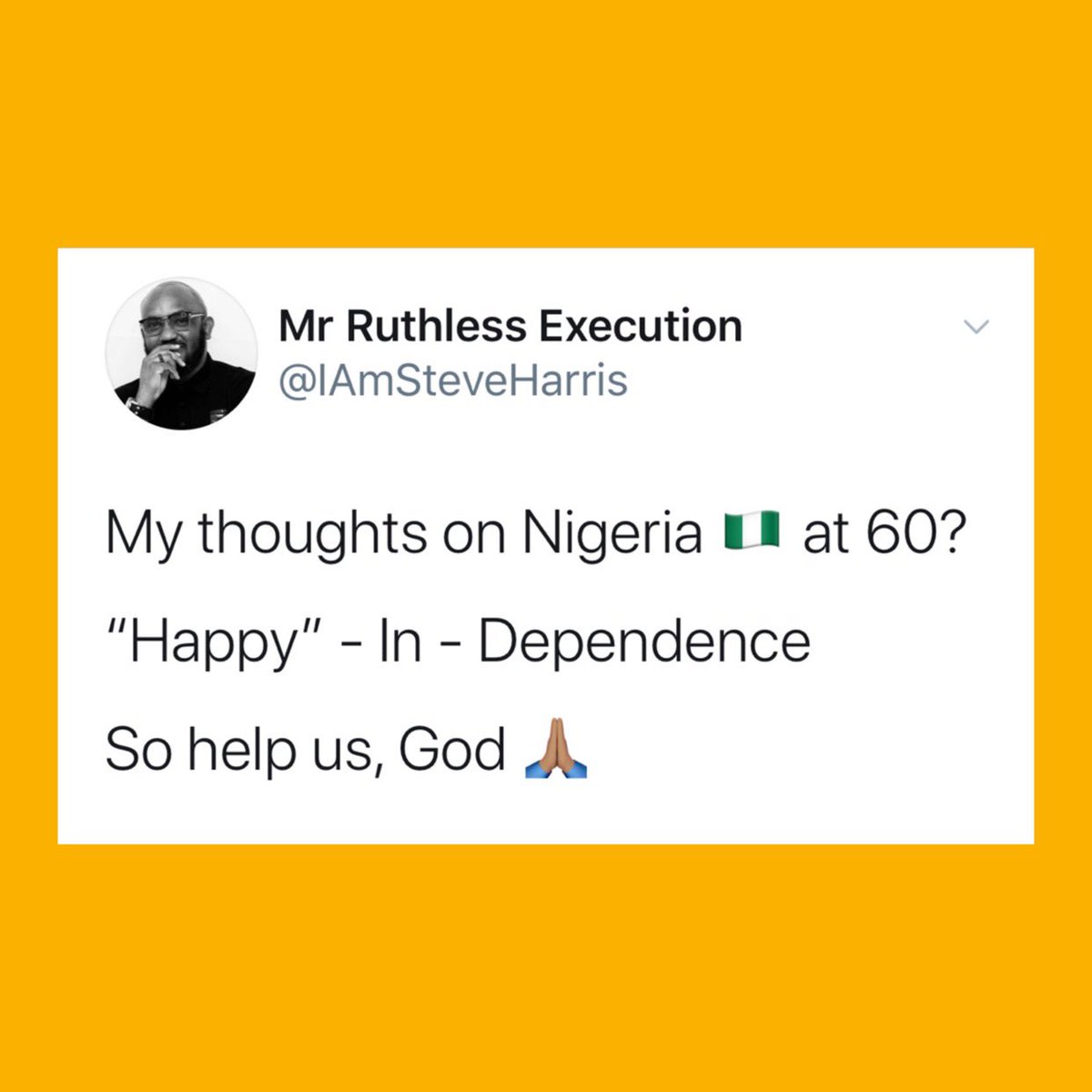 Nigeria  defies explanation We want a good nation, but we vote for bad leaders We blame our rulers, but don’t take personal responsibility as followers [THREAD] 