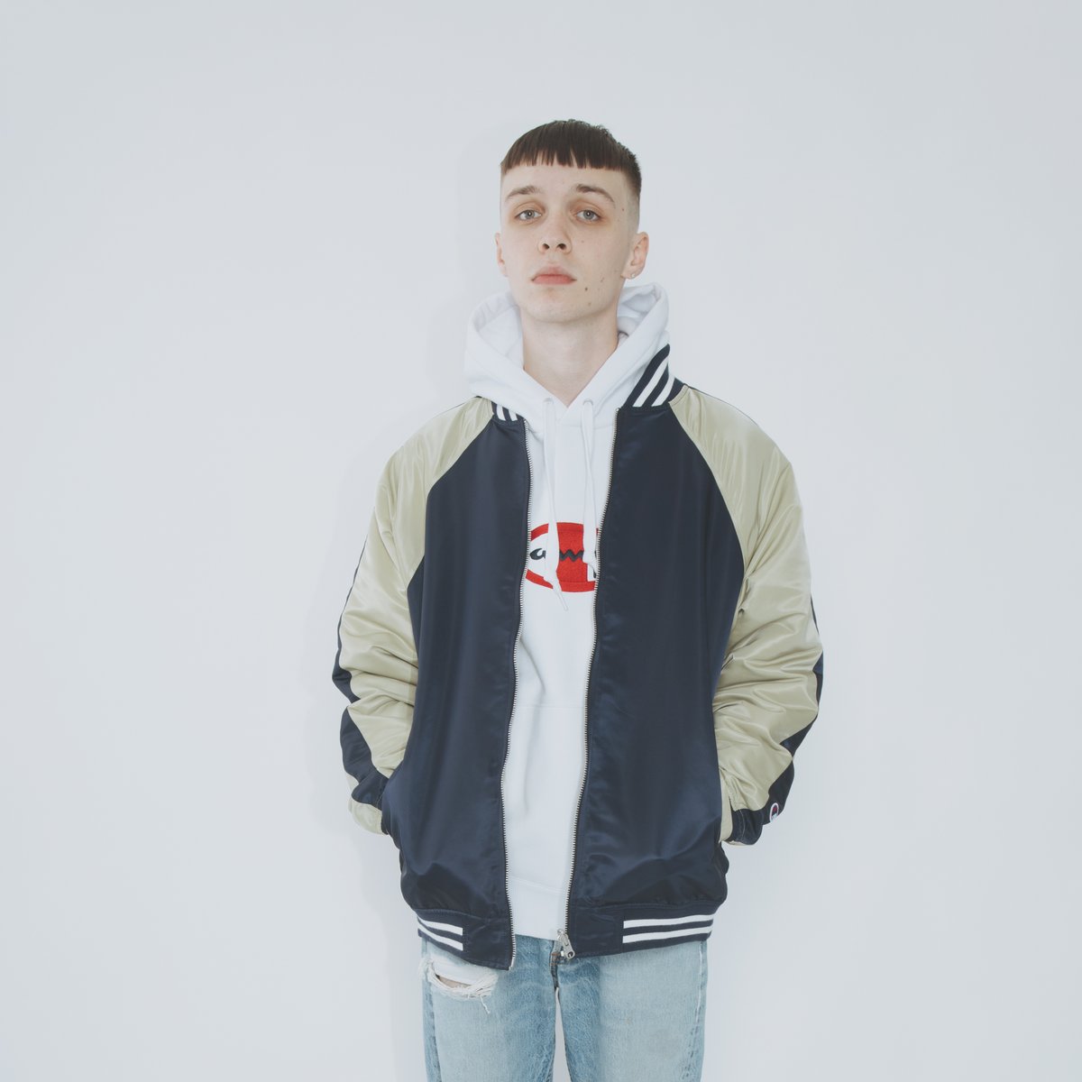 Champion x ATMOS LAB BOA JACKET ナチュラル