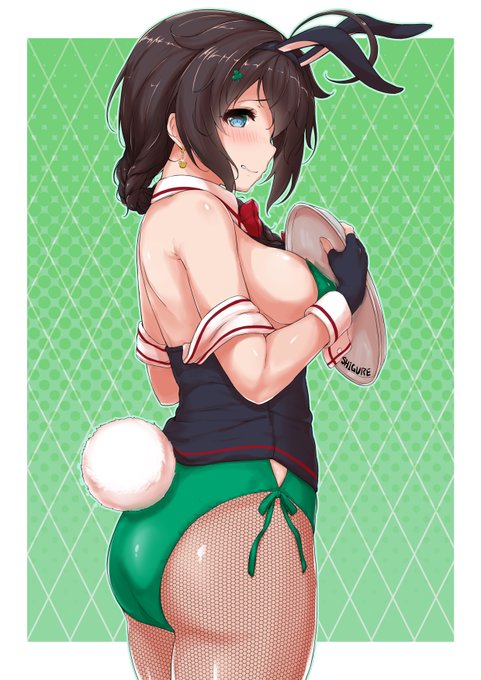 白露に引き続きバニー時雨
#艦これ #時雨 