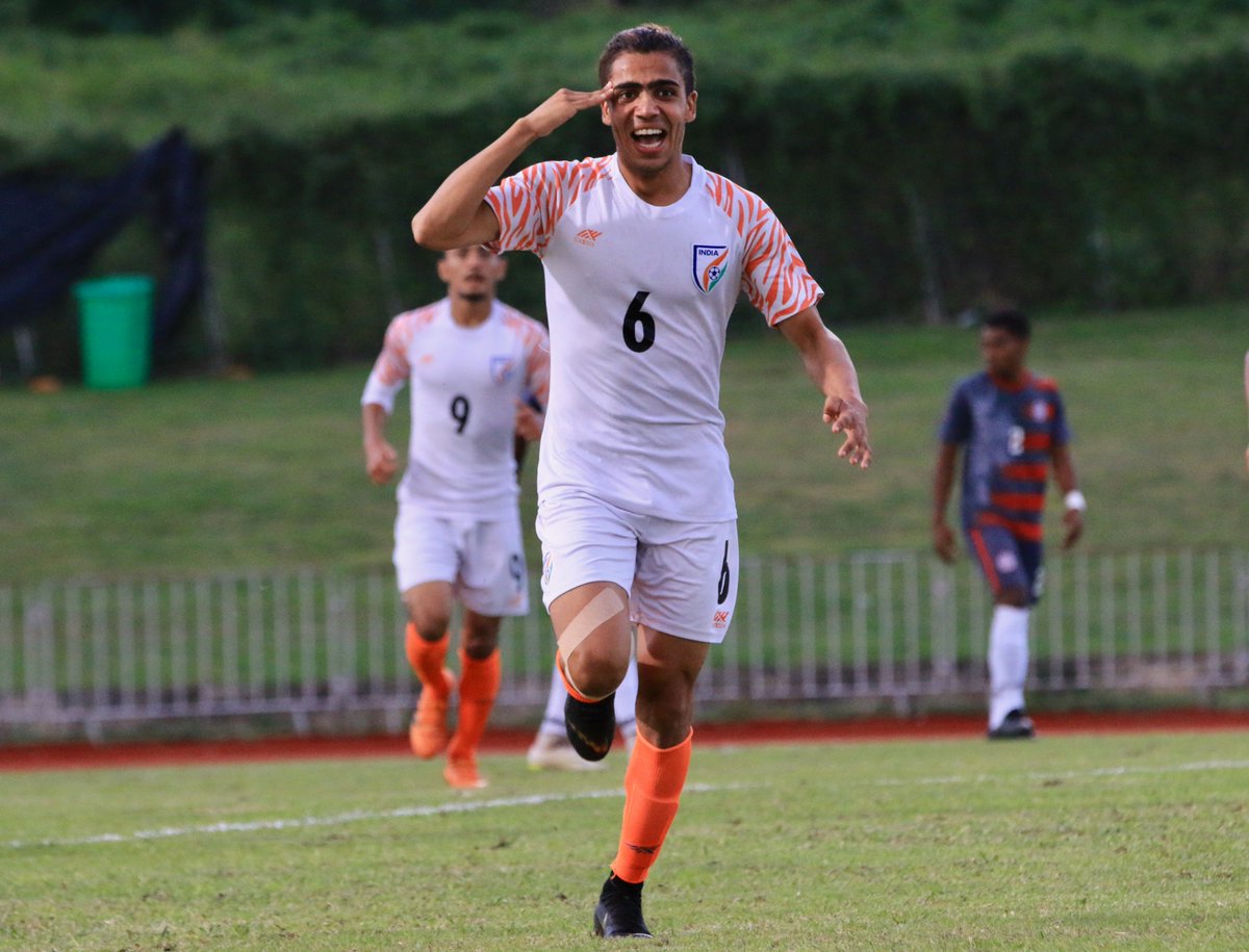 IndianFootball's tweet photo. π¨ WE ARE LIVE! π¨
Join us on AIFF TV for a candid conversation with the rising star of #IndianFootball, Vikram Partap Singh! ππ€©
Click here to watch the LIVE chat on our Instagram page π https://t.co/M8J28KE4dB
#AskVikram π¬ #BackTheBlue π https://t.co/neJUz5mdpf