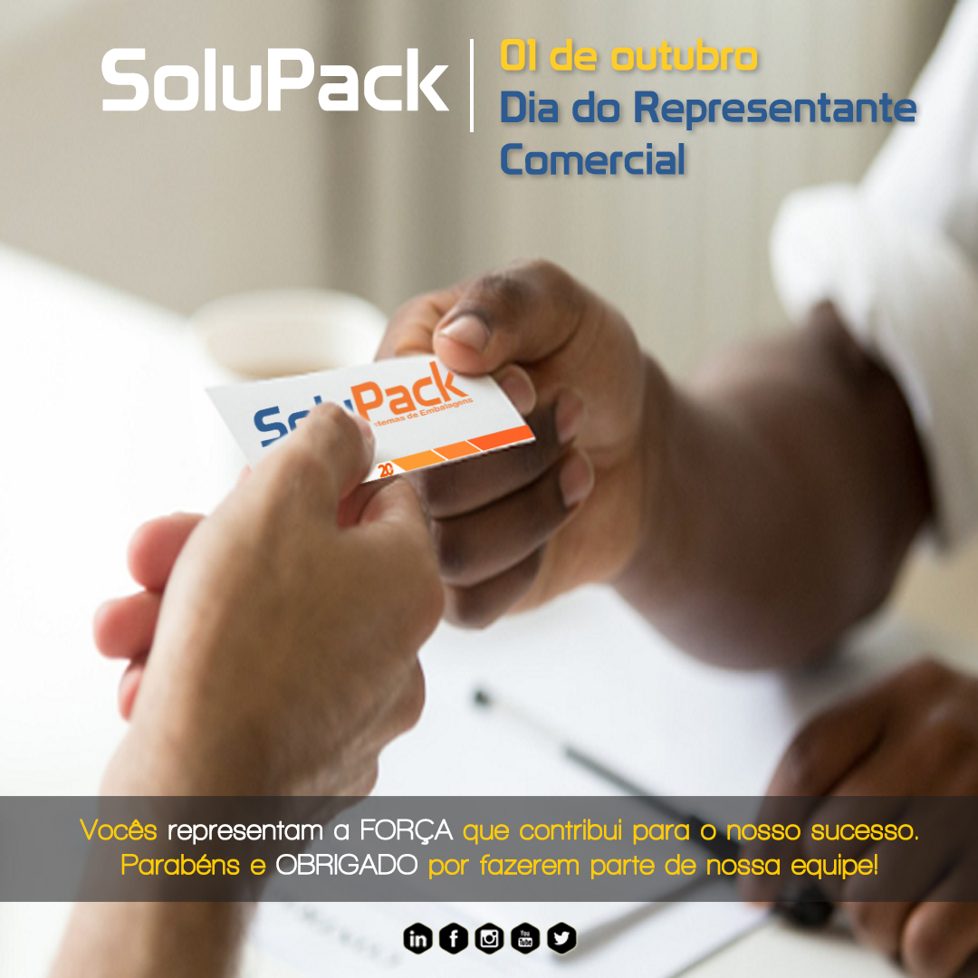 Solupack's tweet photo. 1º de Outubro. 
Dia do Representante Comercial.

Agradecemos a todos os representantes comerciais pela parceria nestes mais de 20 anos de história com quem está com a gente todos os dias. 

Obrigado! ❤ 

#DiadoRepresentanteComercial  #solupack https://t.co/NjvYnxeXOa