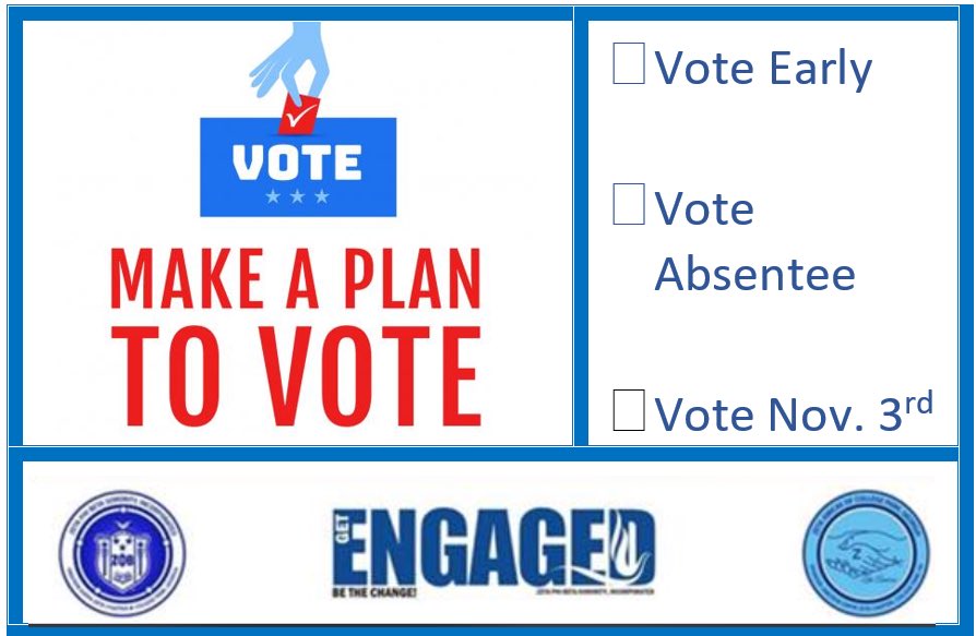 zphibokz's tweet photo. Omicron Kappa Zeta and the Zeta Amicae of College Park urge you to #GetEngaged. Make a plan to vote!
#ZetasGetEngaged
#ZPHIBOKZ #ZetaAmicaeofCollegePark #ZetaPhiBeta 
#ZetasVote 
#WhenWeAllVote 
#ZetaAmicaeVote #ZetaGetEngaged 
#GetOutTheVote 
#ZPHIBGA 
#UsNow
#NonStopToNovember https://t.co/tlfDYummM4