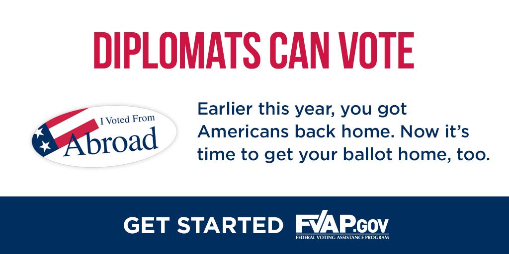 USConsIstanbul's tweet photo. 🇺🇸 citizens,
Want to learn more about absentee voting? 🗳️
Visit https://t.co/vsgf6f3D0c
@FVAP
#AbsenteeVotingWeek #Elections2020 https://t.co/JMKTgEgFBU