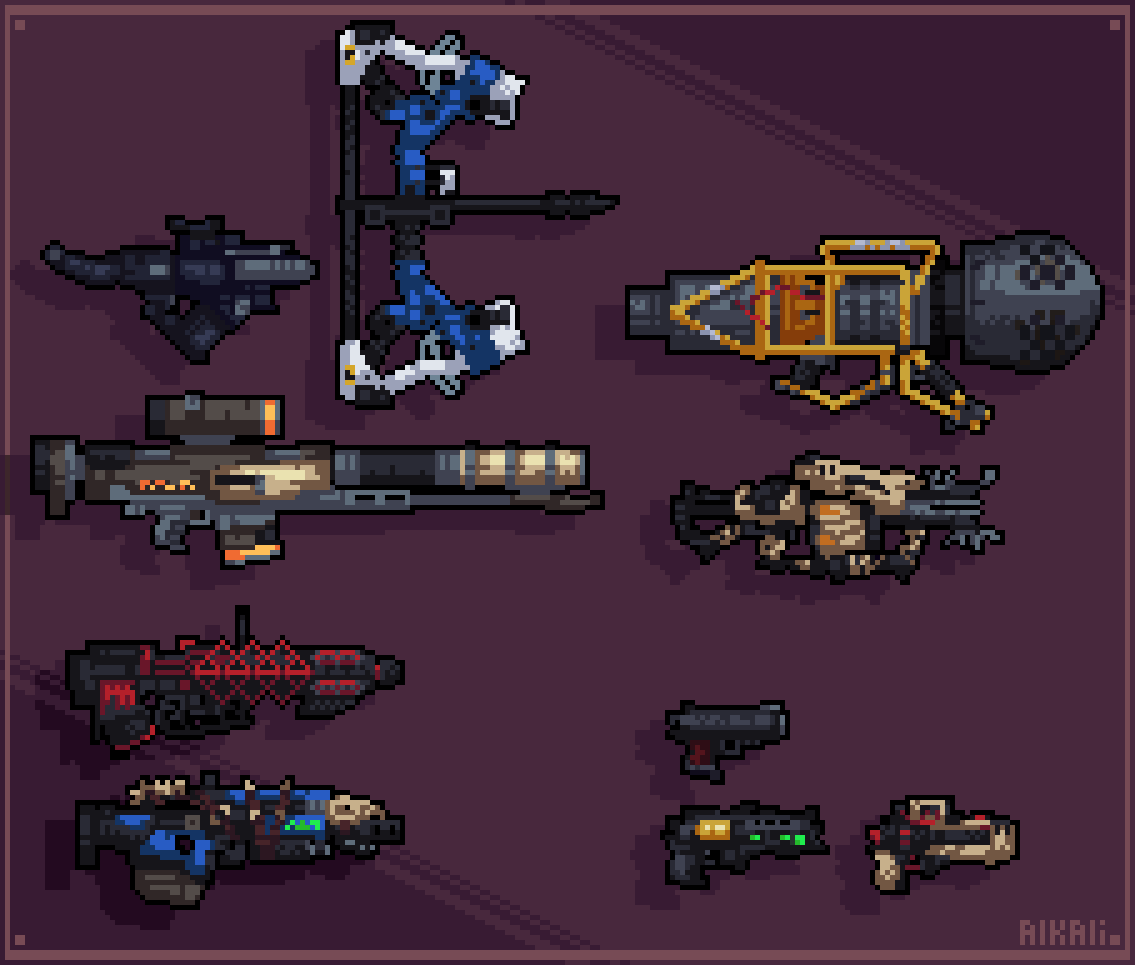noobkali1's tweet photo. Destiny Exotic Weapons #Destiny2 #pixelart #guns https://t.co/7LMAkEhVg4