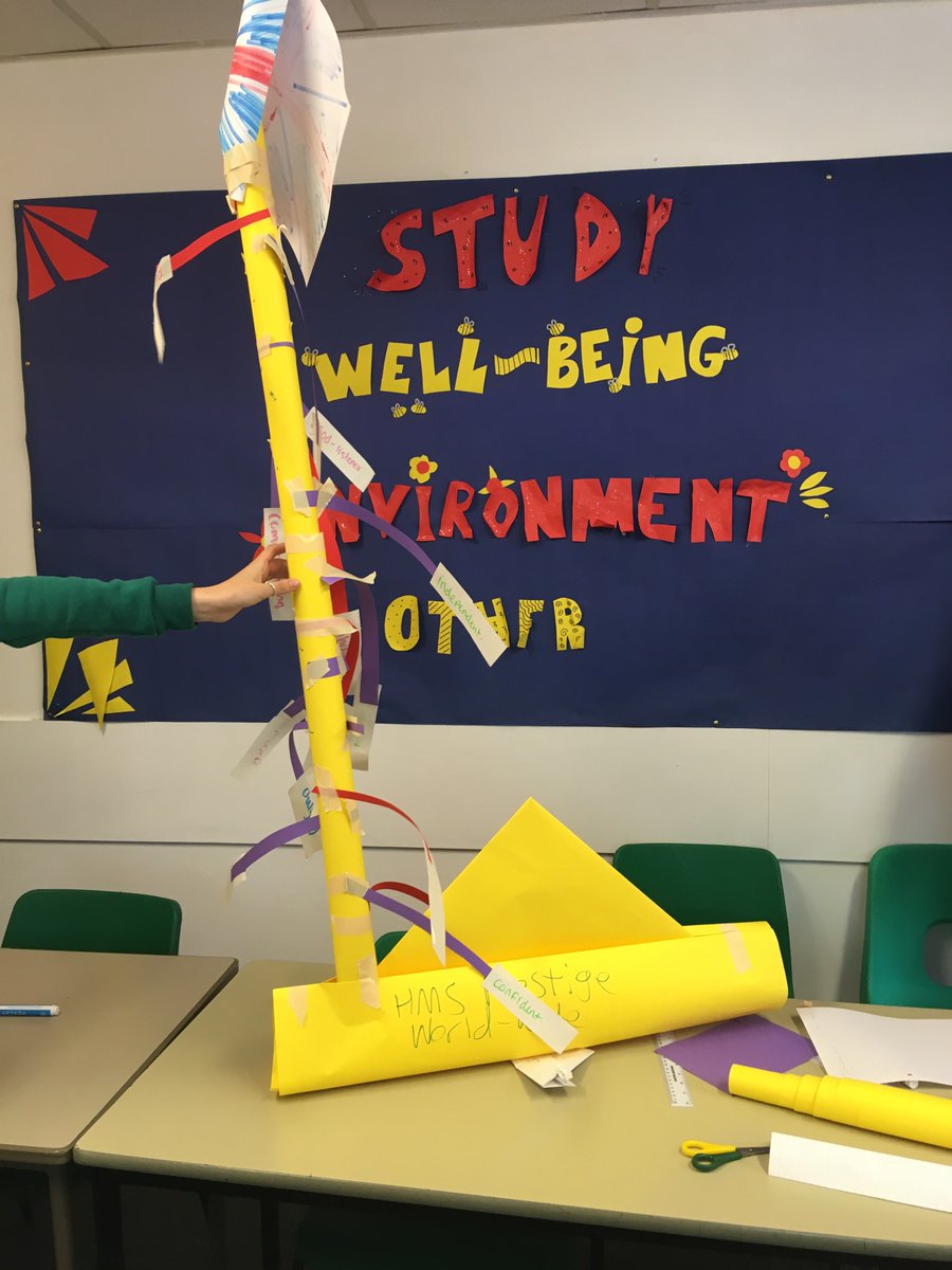 Our Sixth Form student council are training today! They’ve shown great enthusiasm. This model represents stormy times but shows that they are developing their skills to get through!