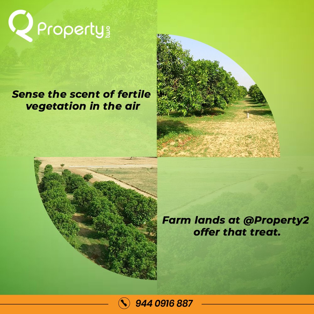 Property2sales's tweet photo. Property2 offers clear titled farm lands in prime location at the lowest prices. For more details contact us at +91 9440916887.
#RealEstate #FarmLands #Hyderabad #LowInvestments #HighReturns #IndividualLands #Farming #SecuredLife #TopClassAmenities #NoMediators #Property #ROI https://t.co/noh4wjcvk5