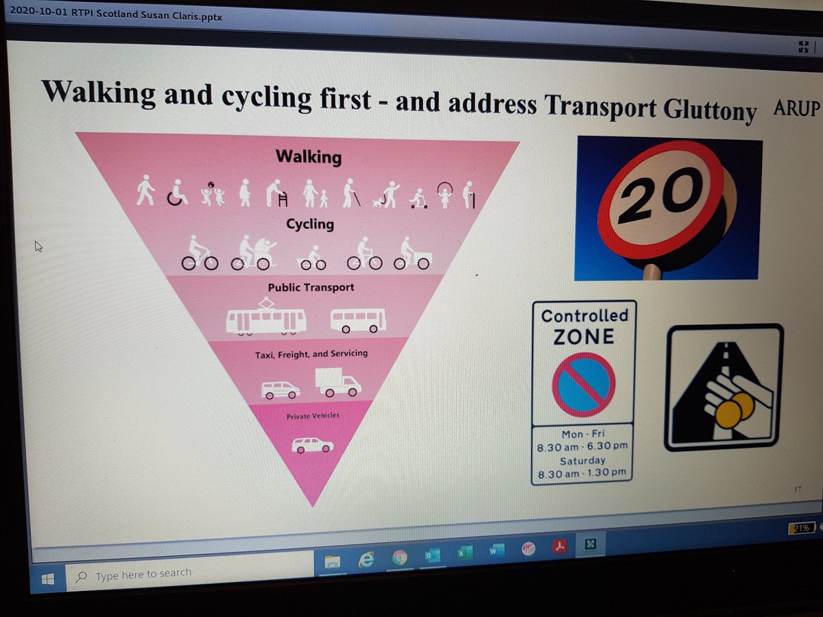 PAS_RobP's tweet photo. Enjoying another great RTPI Live session, this time looking at sustainable transport. Impt role for planning in promoting more active travel and applying the transport hierachy @RTPIScotland https://t.co/jtY5te8T0e