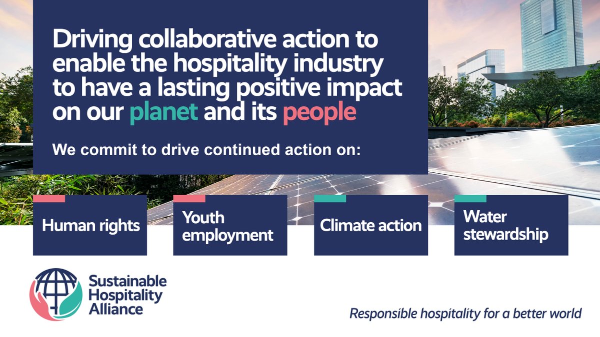 As the new Sustainable Hospitality Alliance, formerly ITP, we are committed to driving collaborative action to enable the hospitality industry to have a lasting positive impact on our planet and its people. Learn more bit.ly/2DGmuUG #ResponsibleHospitalityforaBetterWorld
