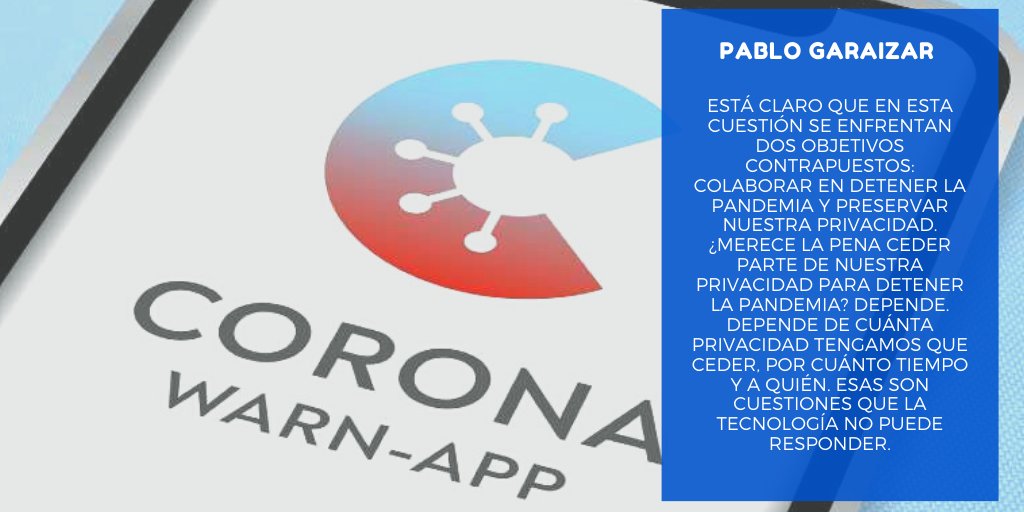 DeustoResearch's tweet photo. "Apps para el rastreo del coronavirus y privacidad" post de @PGaraizar  de @IngDeusto en el blog del Centro de Ética Aplicada https://t.co/WxTmCBCyAg https://t.co/aHQoUMJ1AD