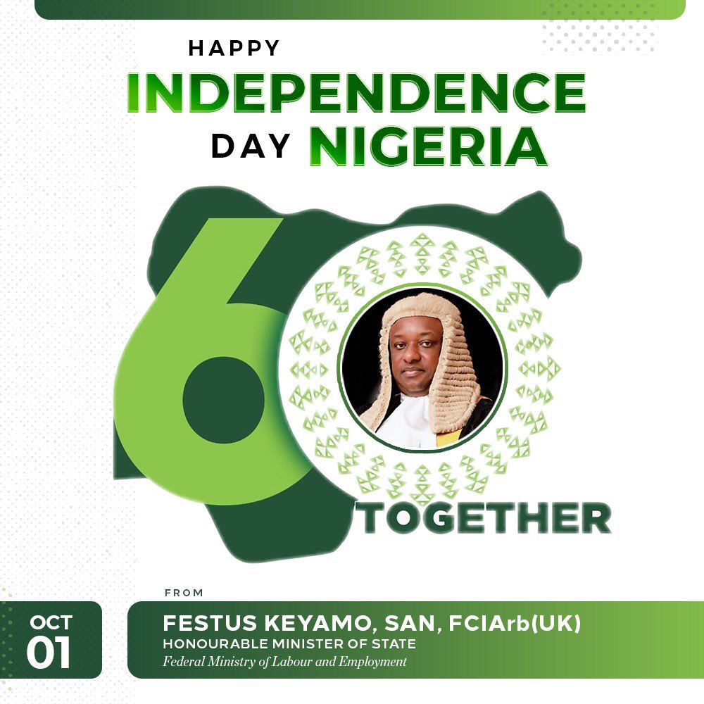 fkeyamo's tweet photo. For the umpteen time I say that  our separation as a people is no longer feasible. Our long history of criss-cross marriages &amp; investments is 'till death do us part'. TOGETHER we will remain and we can pursue our own regional agenda within a united NIGERIA. Happy Independence Day https://t.co/969I2PTWYg
