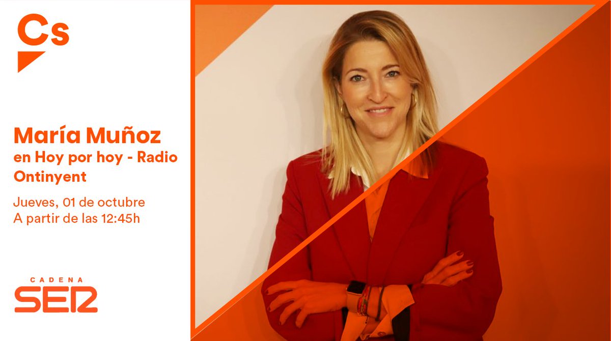 CsCValenciana's tweet photo. 📻 En unos minutos nuestra diputada en el @CsCongreso @mariadelamiel estará en @serontinyent comentando toda la actualidad de la jornada.

😉 ¡No te lo pierdas! Puedes escucharlo aquí: https://t.co/g56eJAwVyl https://t.co/xkUXO4FVh0