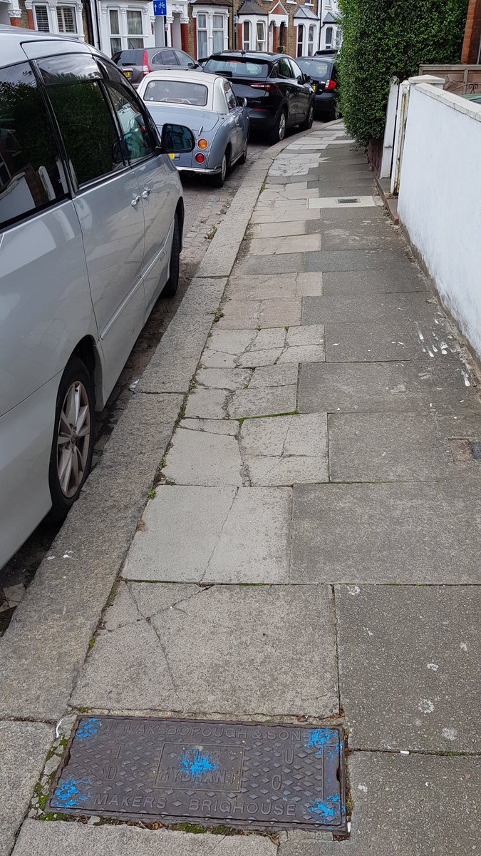 Even if pavement parking is removed, the fun doesn’t stop. Its legacy can be half the pavement left cracked and uneven (not ideal for wheels!) [3/9]