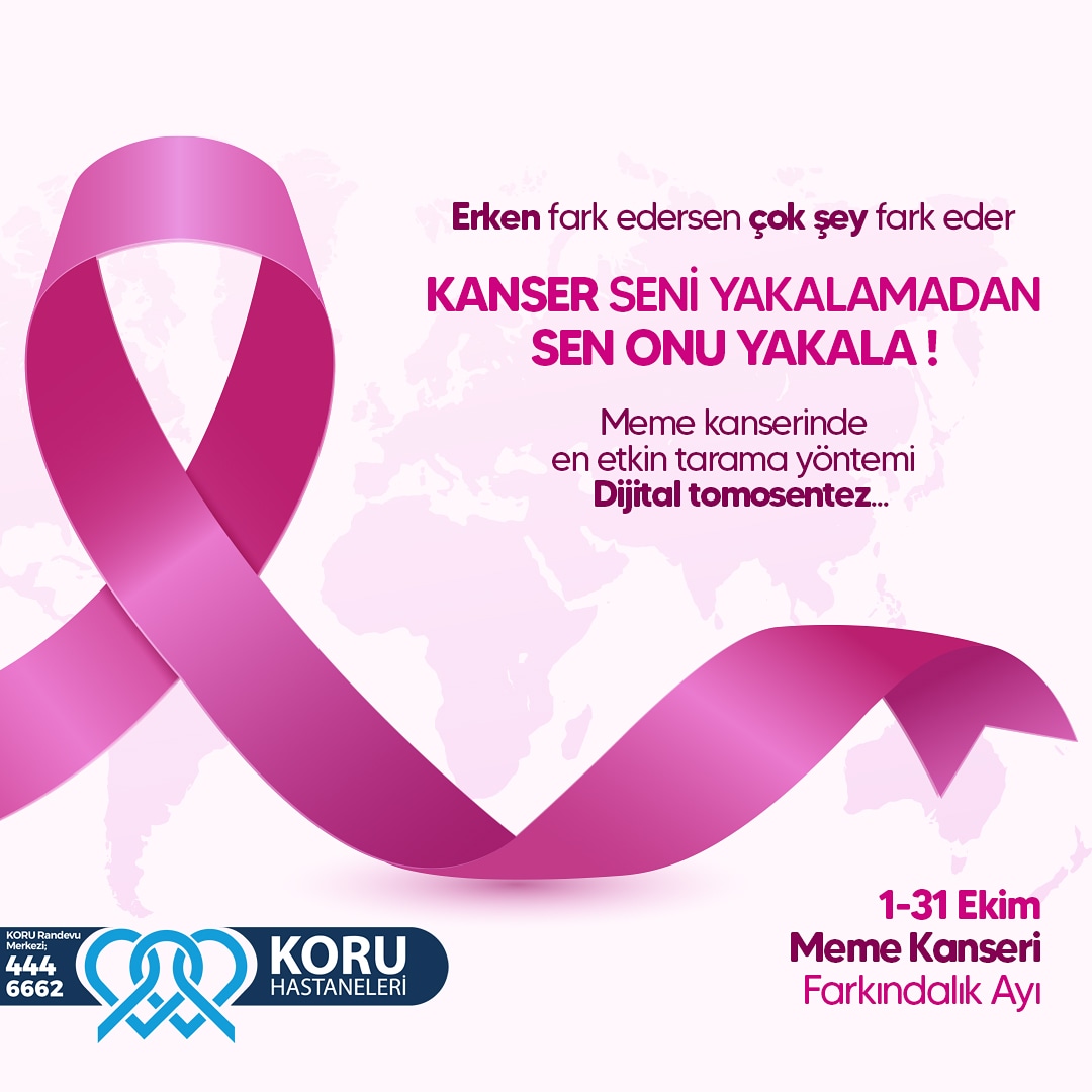 korusaglikgrubu's tweet photo. 1-31 Ekim Meme Kanseri Farkındalık Ayı
Meme kanserinde en etkin tarama yöntemi olan dijital tomosentez ile kanser sizi yakalamadan siz onu yakalayın
#memekanseriylemucadele #memekanserifarkındalıkayı #memekanserifarkındalığı #korusağlıkgrubu #koruhastanesi #Ankara #çankaya https://t.co/JOlNIqnPwm