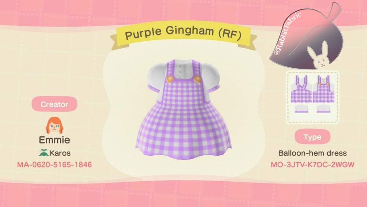 Rabbit's Fabrics ACNH (RabbitFabric) Twitter