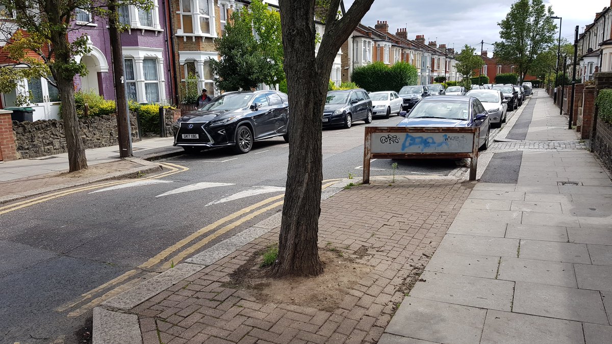 None of this has to be like this - other local examples show pavements widened for trees, nice smooth crossings and well maintained pavements [8/9]