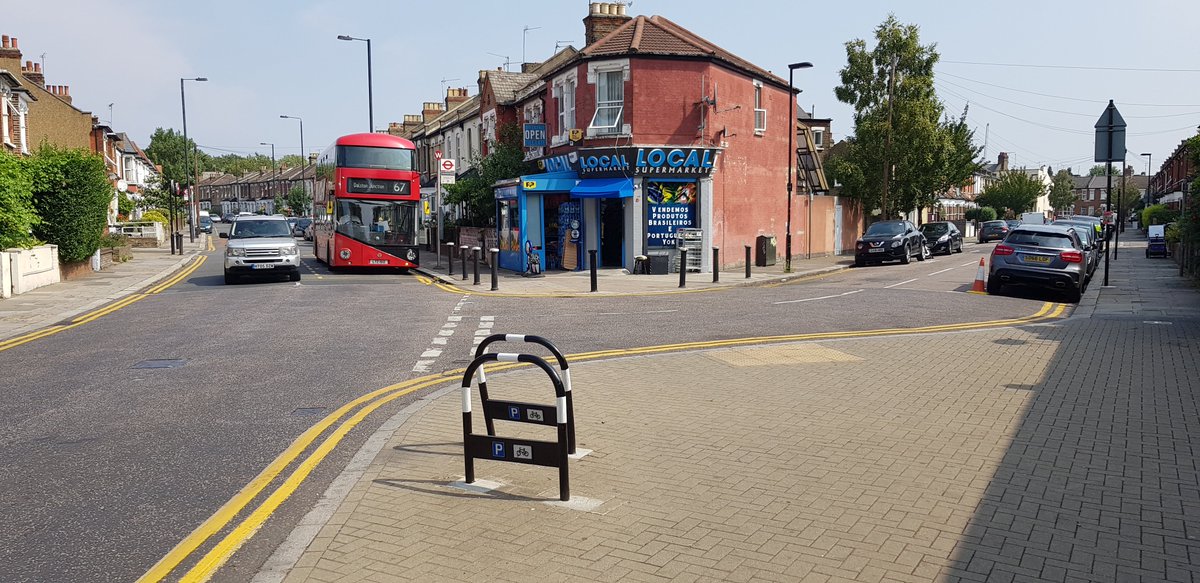 None of this has to be like this - other local examples show pavements widened for trees, nice smooth crossings and well maintained pavements [8/9]