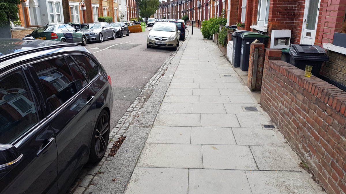 None of this has to be like this - other local examples show pavements widened for trees, nice smooth crossings and well maintained pavements [8/9]