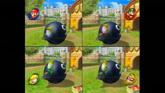 スーパーマリオブラザーズ35周年 07年 みがいてワンワン は スポンジに見立てたwiiリモコンを使って ペンキで汚れたワンワンをみがきます 早くキレイにするコツは スポンジをいっぱい動かすことですよ 思い出マリオ マリオパーティ8 T