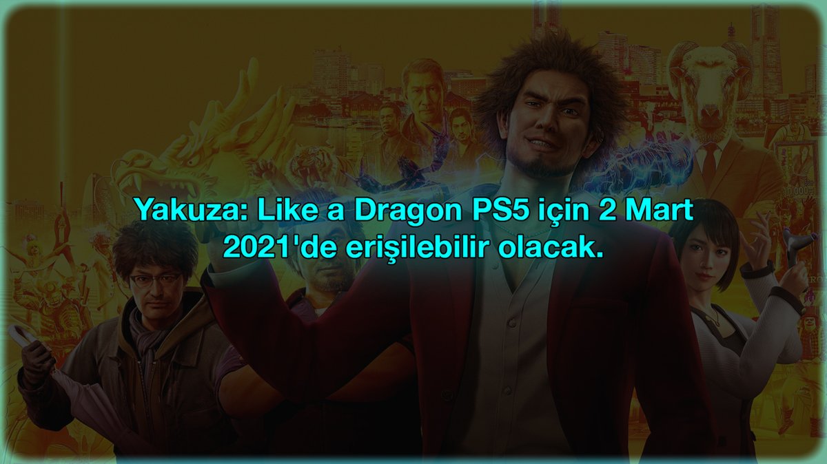 Aynı zamanda diğer yeni jenerasyon konsolların da bulunduğu PS4, PC, Xbox Series X/S 10-13 Kasım'de erişilebilir olacak.

#PS4 #pc #Xbox #XboxSeriesX #Yakuza #YakuzaLikeADragon #PS5