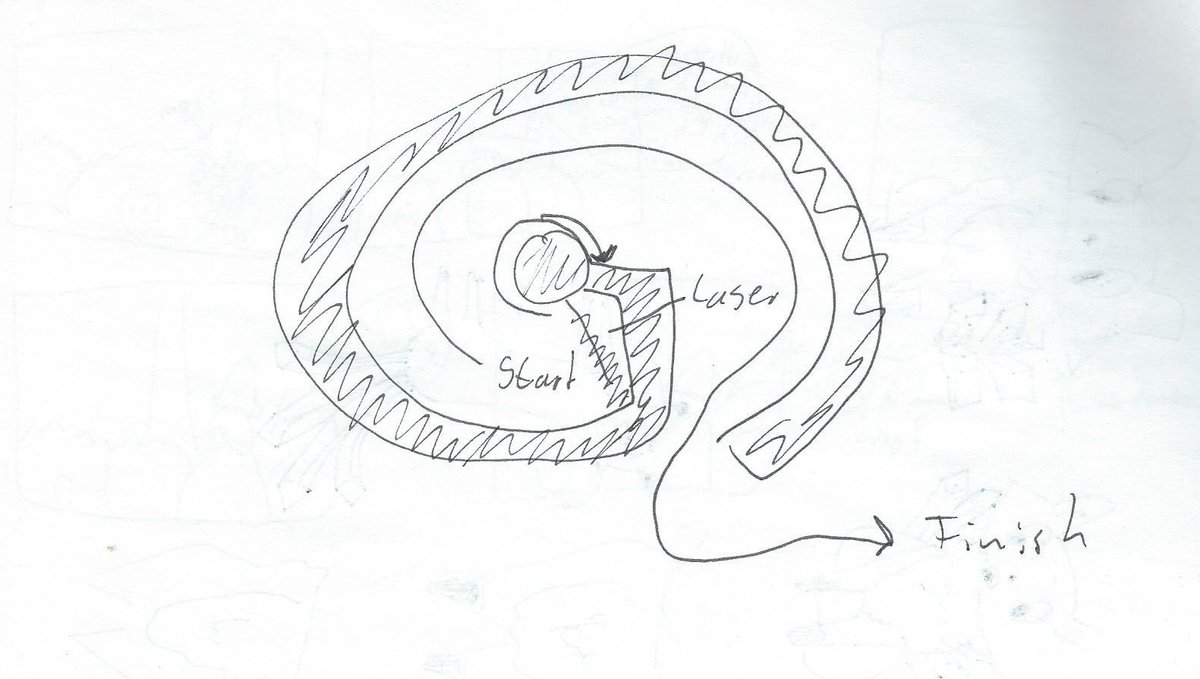 haiki_game's tweet image. A level idea sketch from the game. But did it make the cut? 

🎩 ashgames.com/Haiki
#precisionplatformer #sketch