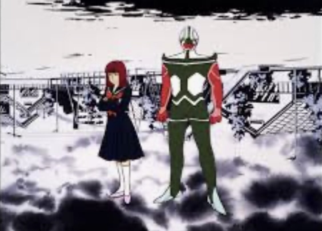 おchogoさん 夢戦士ウイングマン 13話 原作のデイシードマン ディールを使ったアニメオリジナルエピソード 原作の偽 ウイングマン話は別の話に回される 美少女に化けたティールが健太の親友 福本に惚れられる アニメは学園色を濃くしたから 級友たち