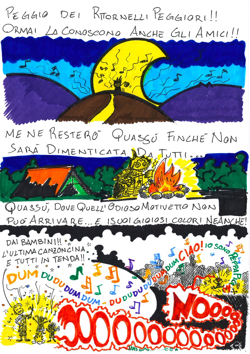 ConcorsiFumetti's tweet photo. Jans Illusion con "MENE-VADO" ๐คฃ
In questo fumetto alternativo e divertente, vediamo il protagonista perdere le staffe a causa di una canzoncina irritante ๐
https://t.co/2gZijF7aOP
#concorsifumetti #concorsofumetto #fumetti #fumetto https://t.co/JuaVqduf7U