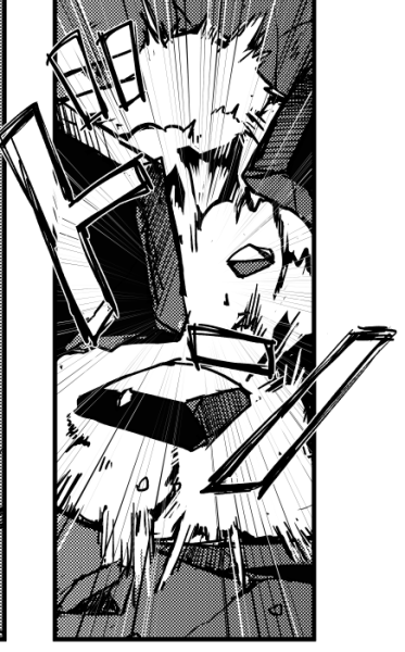 2月に描いた議長本のとあるコマで爆発の描写が必要になり、試行錯誤しながら描いて固定メンに見てもらった結果「爆発の規模が大きすぎる」とリテイク(と参考資料)を頂いて描き直した結果がこちらです 