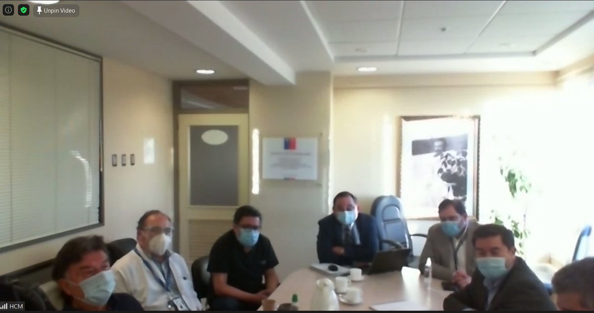 HCMagallanes's tweet photo. En esta reunión participa Nelson Reyes Director de @saludmagallanes el Director del HCM Ricardo Contreras, el Subdirector Médico Claudio Barria y el Jefe de UPC Dr. Christos Varnava además el Hospital de Puerto Natales @HospitalNatales . https://t.co/WMinIBGWmg