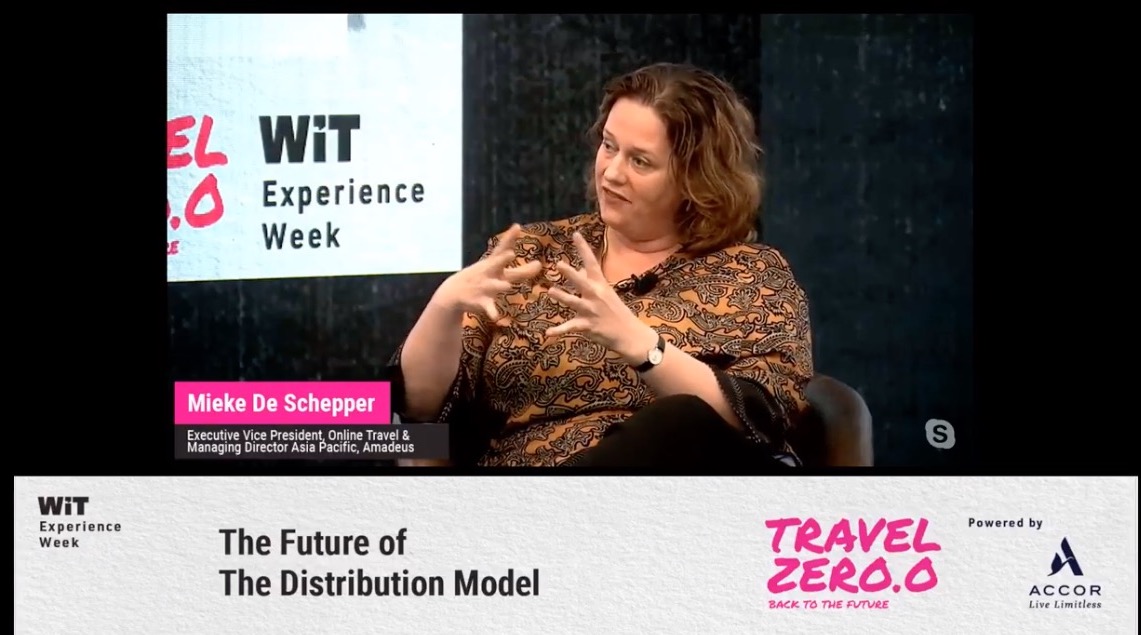 On what weakness is in distribution Mieke De Schepper, <a href="/AmadeusITGroup/">Amadeus</a>, said flight distribution is much more centralised, just need time to adapt to new standards, noting the industry is aligning.