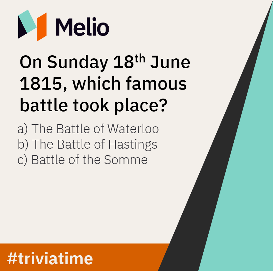 melioeducation's tweet photo. Here's one for all the history lovers out there! ⚔️
Correct answer will be revealed tomorrow ✔️
#triviatime #history #studentlearner #elearner #quiz https://t.co/BSbeGjMjkh