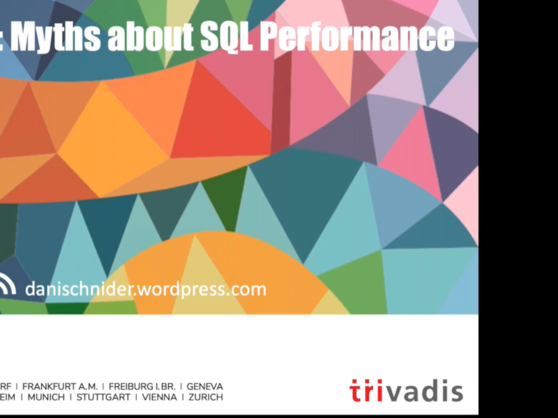 DOAGeV's tweet image. &quot;Make it Faster: Myths about SQL Performance&quot; – bei der APEX connect 2020 [Online] zeigte @dani_schnider, wie sich Performance-Probleme bereits bei der Entwicklung vermeiden lassen. Zur Aufzeichnung der Session: ow.ly/NhwR50BGpwZ #APEXCONN20 #SQLPerformance