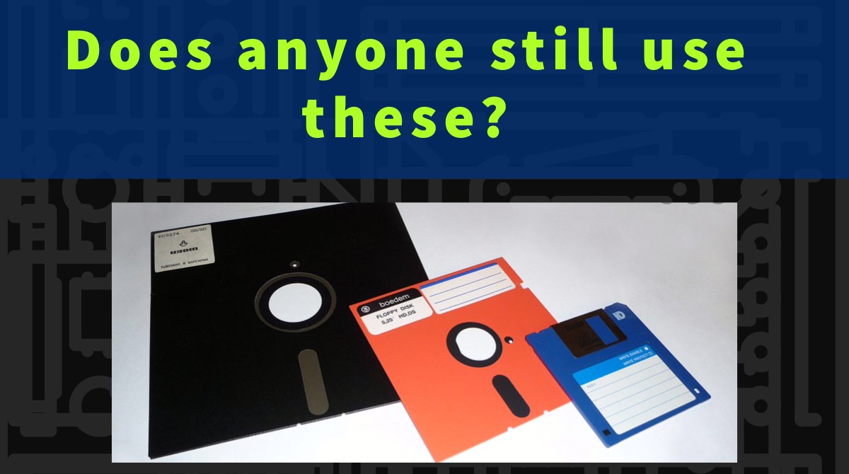 For todays #TBT question, does anyone actually use #floppydisks anymore? I would be curious if anyone actually uses a large or small floppy for anything? 

#covid #apple #microsoft #IOS #ipad #iphone #samsung #IBM #MAC #HP #chrome #chromebook #dell