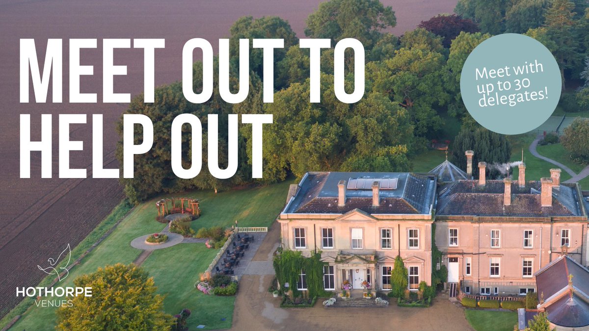We’re committed to ensuring safe events with our usual comforts, delicious food &amp; a stunning setting that is sure to motivate your delegates! Book now at hothorpe.co.uk/meetings
#meetouttohelpout #safeevents #meetings #eventprofs #eventspace #venues #hospitality