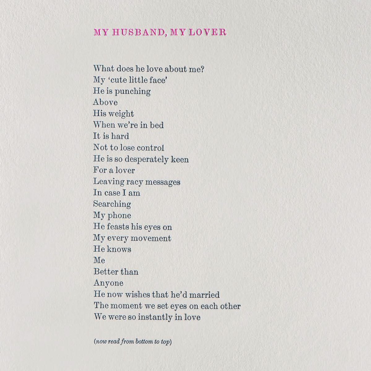 RefugeCharity's tweet photo. Abuse isn’t always obvious – especially to the friends and family of survivors. This #NationalPoetryDay we’re resharing our chilling reversible poems that highlight the horrifying reality of #DomesticAbuse. https://t.co/UebkqDPVxJ