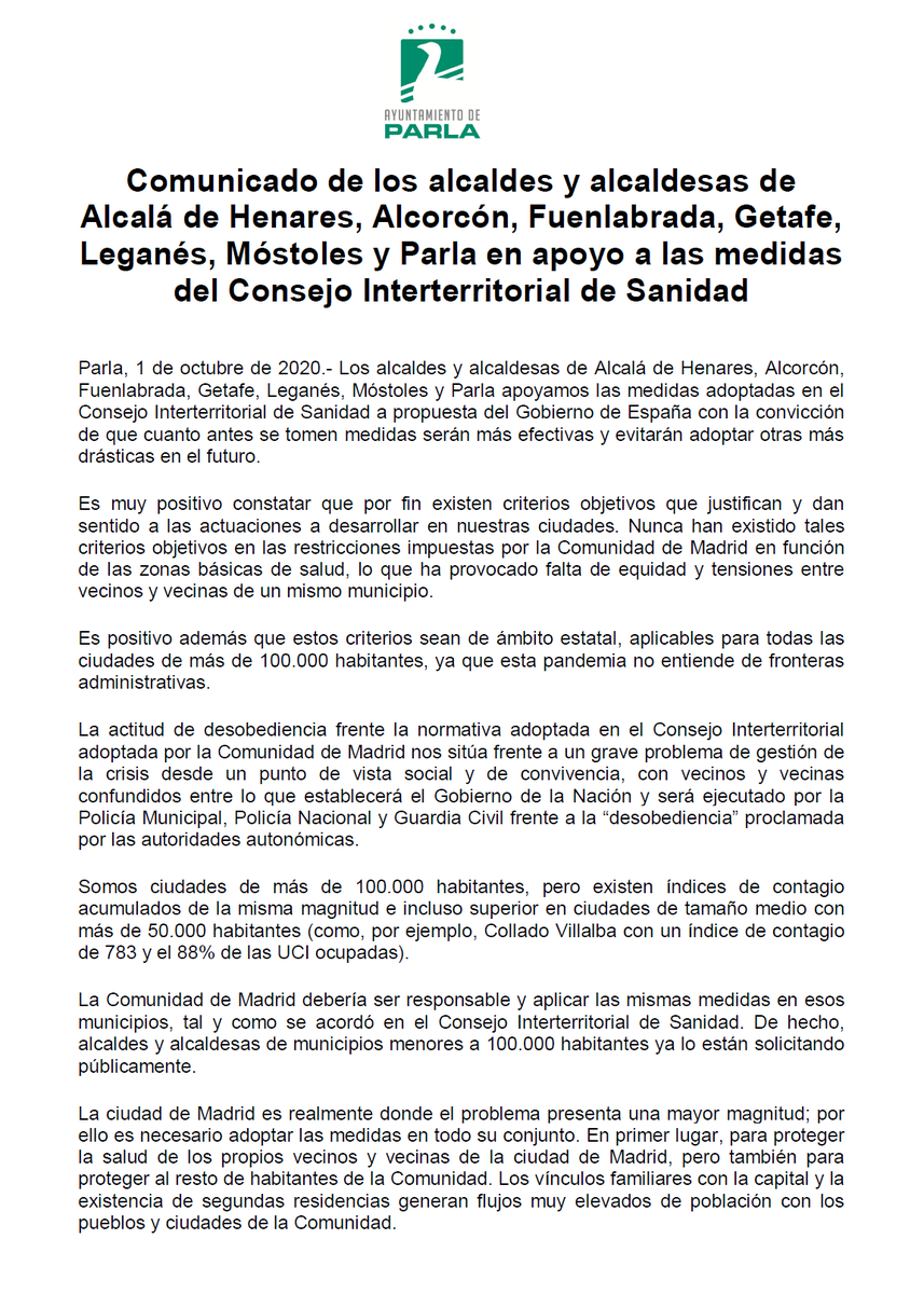 Ayuntamiento de Parla tweet media