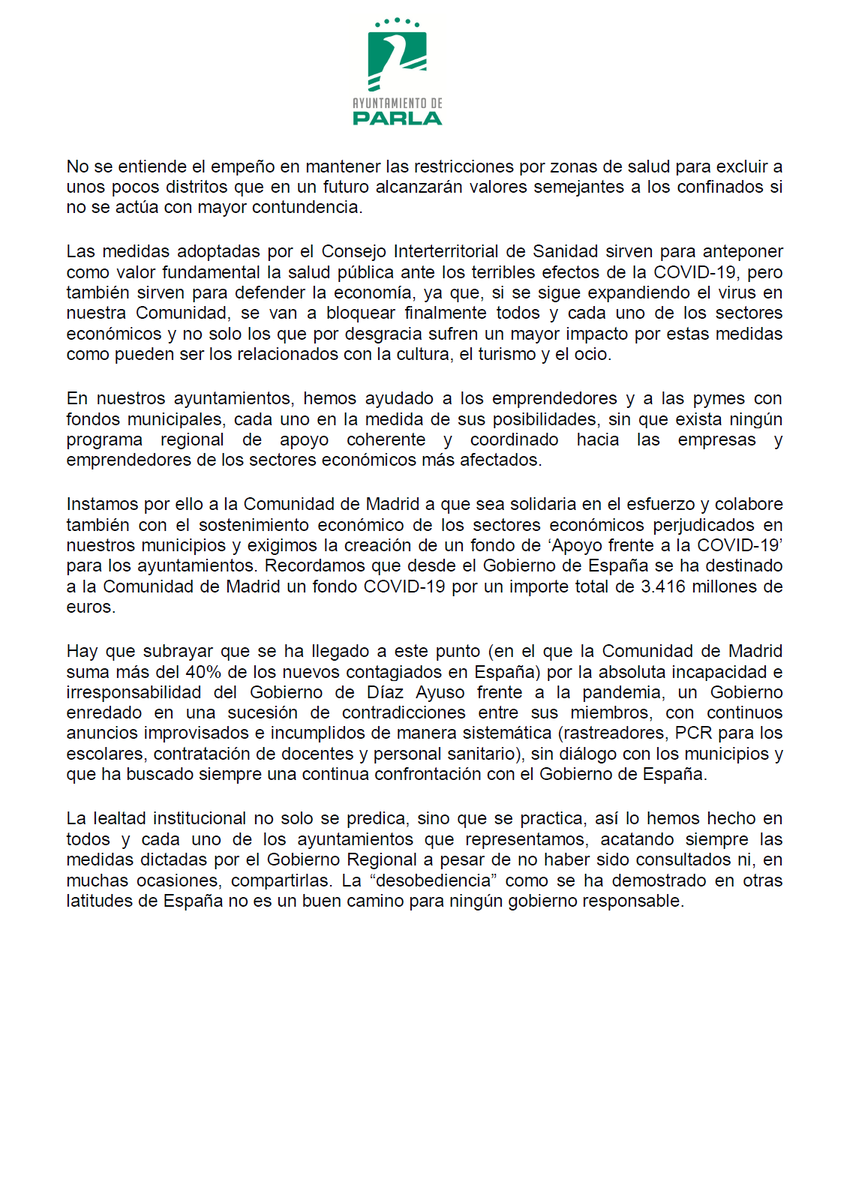 Ayuntamiento de Parla tweet media