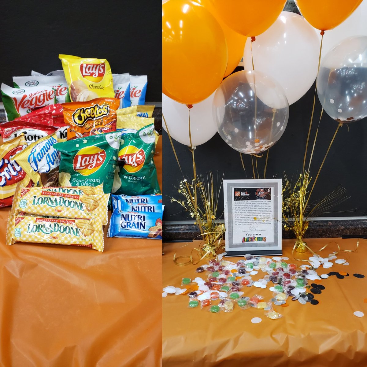 Kicking off  #CamAndFriends2020 with some snacks and greatly appreciated letter from <a href="/nyyroro/">Ro Rodriguez</a> . I can't wait for the fun to start <a href="/SmithtownHD/">Smithtown Home Depot</a> <a href="/cardaci_michele/">Michele Cardaci</a> <a href="/localita39/">Marlene Mejias</a> #HomeDepot